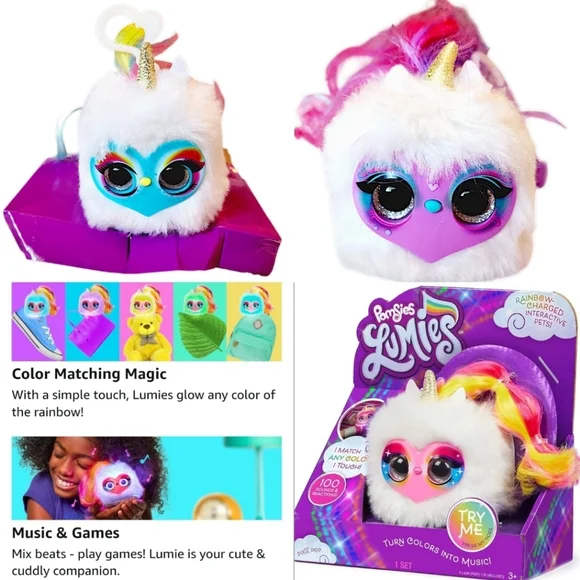 Lumies Toys Set Of Lumies Lets Learn Colors Plush Unicorns - Main Image